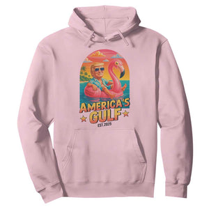 Americas Gulf Est 2025 Hoodie Funny Trump Flamingo Float Patriotic Beach TS02 Light Pink Print Your Wear