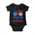 Will Trade Sister for Firecrackers Baby Onesie Funny 4th of July Patriotic Humor TS02 Black Print Your Wear