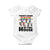 There's Some Gays in This House Baby Onesie Funny LGBTQ+ Horror Character Pride Mashup TS02 White Print Your Wear