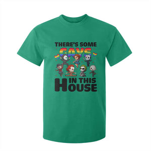 There's Some Gays in This House T Shirt For Kid Funny LGBTQ+ Horror Character Pride Mashup TS02 Irish Green Print Your Wear