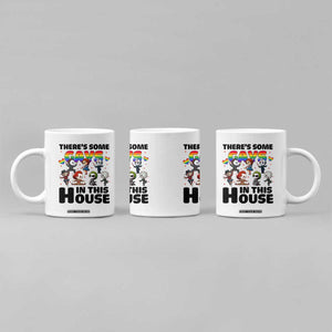 There's Some Gays in This House Coffee Mug Funny LGBTQ+ Horror Character Pride Mashup TS02 Print Your Wear