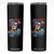 Chill the Fourth Out Skeleton Skinny Tumbler Funny Patriotic 4th of July Fireworks Party TS02 Black Print Your Wear