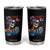Chill the Fourth Out Skeleton Tumbler Cup Funny Patriotic 4th of July Fireworks Party TS02 Black Print Your Wear