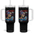 Chill the Fourth Out Skeleton Tumbler With Handle Funny Patriotic 4th of July Fireworks Party TS02 One Size: 40 oz Black Print Your Wear