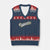 Geauxmaha Vintage Throwback Design V-Neck Knit Sweater Vest Purple and Gold Baseball Fan TS02 Navy Red Print Your Wear