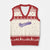 Geauxmaha Vintage Throwback Design V-Neck Knit Sweater Vest Gold Baseball Fan TS02 Beige Red Print Your Wear
