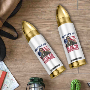 Happy 4th of July To All You Sumbitches Patriotic Graphic Bullet Tumbler Funny Fighter Pilot Retro Action Movie Humor Inspo TS02 Print Your Wear
