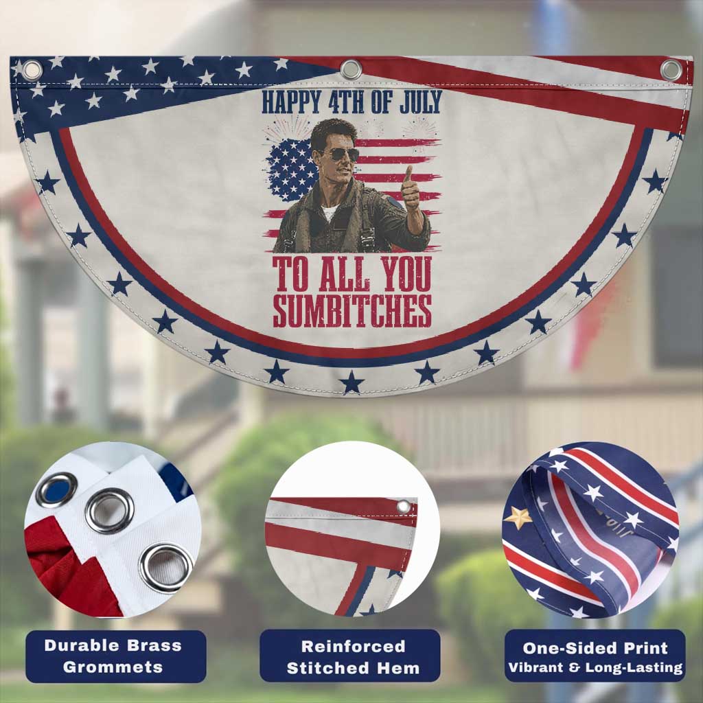 Happy 4th of July To All You Sumbitches Graphic Patriotic Fan Flag Funny Fighter Pilot Retro Action Movie Humor Inspo