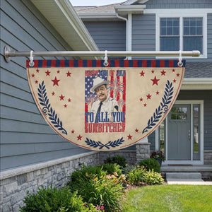 Happy 4th of July To All You Sumbitches Funny Sheriff Graphic Patriotic Fan Flag Retro Movie Quote Inspo Country Humor