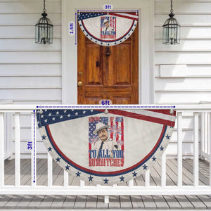 Happy 4th of July To All You Sumbitches Funny Sheriff Graphic Patriotic Fan Flag Retro Movie Quote Inspo Country Humor