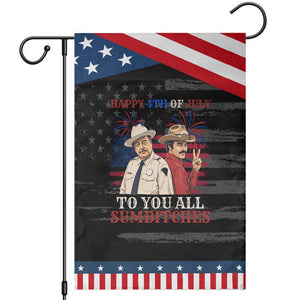Happy 4th of July To All You Sumbitches Country Humor Patriotic Garden Flag Vintage Southern Cowboy Graphic