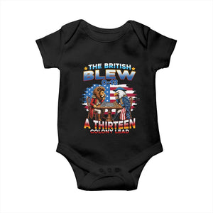 The British Blew A Thirteen Colony Lead 0-13 Lion vs Eagle Baby Onesie Chess Match Patriotic 4th of July Funny History Graphic