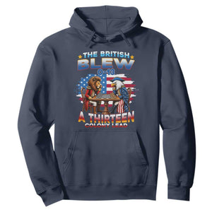 The British Blew A Thirteen Colony Lead 0-13 Lion vs Eagle Hoodie Chess Match Patriotic 4th of July Funny History Graphic