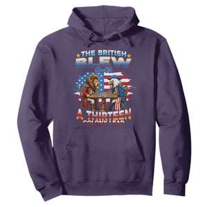 The British Blew A Thirteen Colony Lead 0-13 Lion vs Eagle Hoodie Chess Match Patriotic 4th of July Funny History Graphic