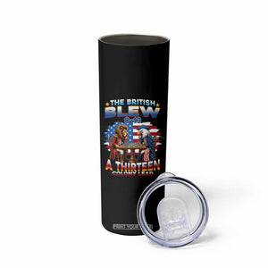 The British Blew A Thirteen Colony Lead 0-13 Lion vs Eagle Skinny Tumbler Chess Match Patriotic 4th of July Funny History Graphic