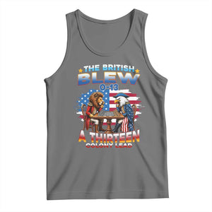 The British Blew A Thirteen Colony Lead 0-13 Lion vs Eagle Tank Top Chess Match Patriotic 4th of July Funny History Graphic