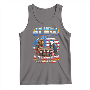 The British Blew A Thirteen Colony Lead 0-13 Lion vs Eagle Tank Top Chess Match Patriotic 4th of July Funny History Graphic