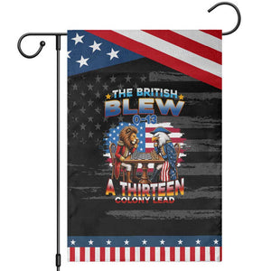 The British Blew A Thirteen Colony Lead 0-13 Lion vs Eagle Patriotic Garden Flag Chess Match 4th of July Funny History Graphic