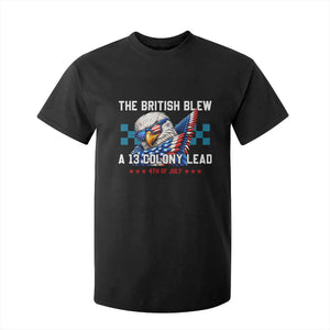The British Blew A 13 Colony Lead Dabbing Eagle T Shirt For Kid Funny Patriotic 4th of July History Humor Graphic
