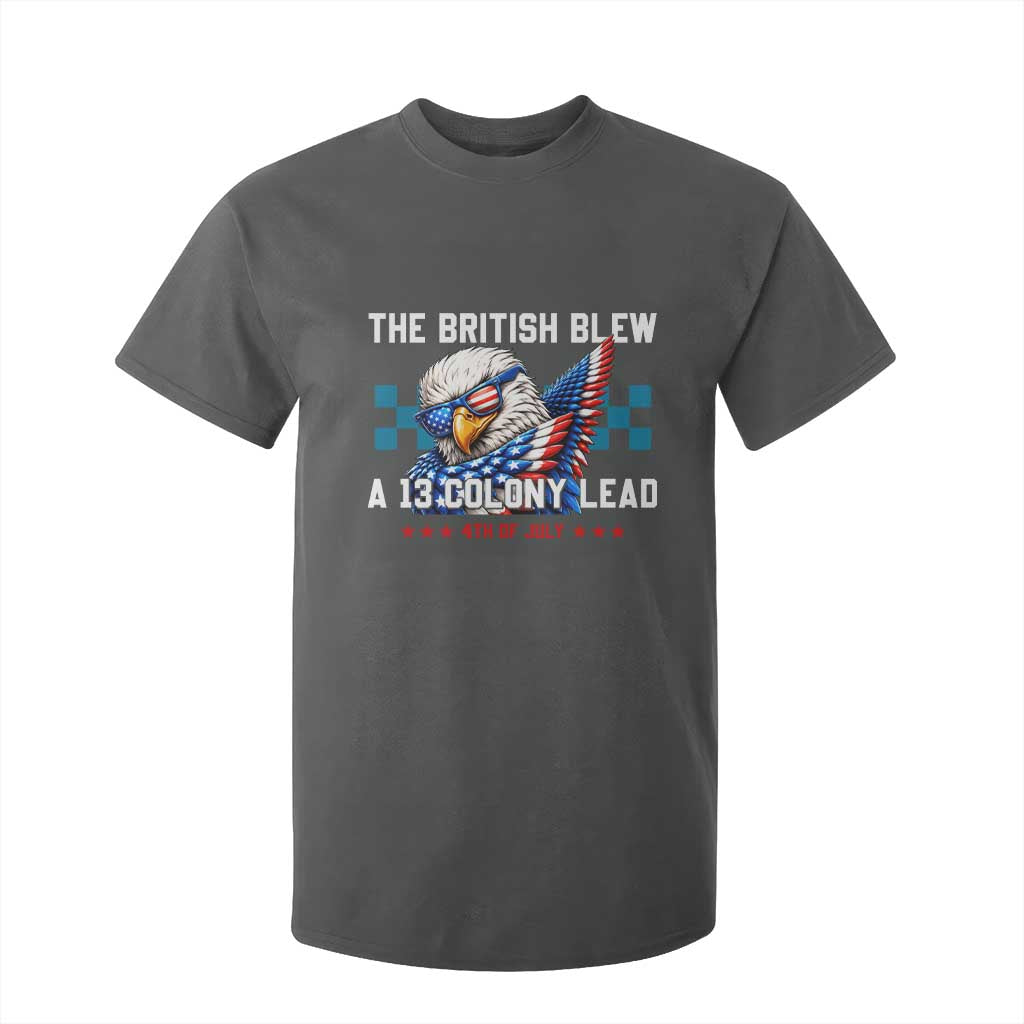 The British Blew A 13 Colony Lead Dabbing Eagle T Shirt For Kid Funny Patriotic 4th of July History Humor Graphic
