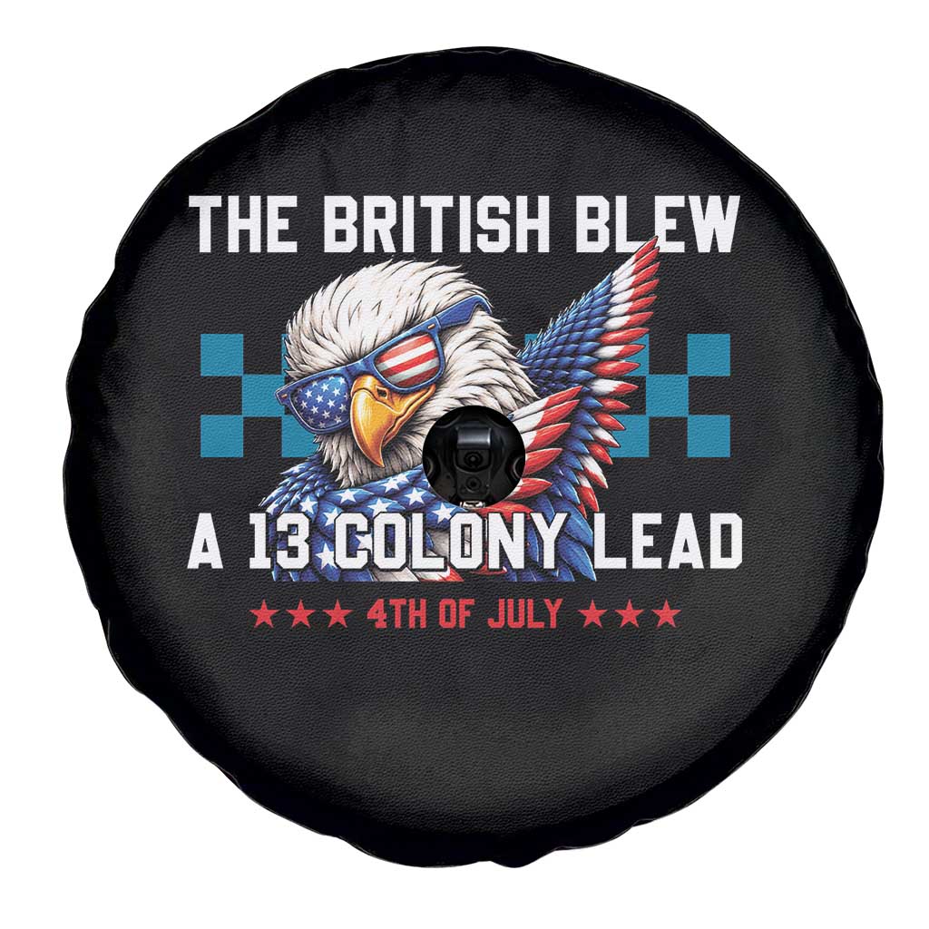 The British Blew A 13 Colony Lead Dabbing Eagle Spare Tire Cover Funny Patriotic 4th of July History Humor Graphic TS02 Print Your Wear