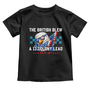 The British Blew A 13 Colony Lead Dabbing Eagle Toddler T Shirt Funny Patriotic 4th of July History Humor Graphic