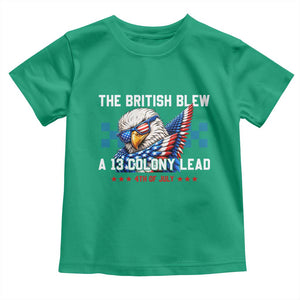 The British Blew A 13 Colony Lead Dabbing Eagle Toddler T Shirt Funny Patriotic 4th of July History Humor Graphic