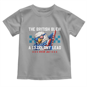 The British Blew A 13 Colony Lead Dabbing Eagle Toddler T Shirt Funny Patriotic 4th of July History Humor Graphic
