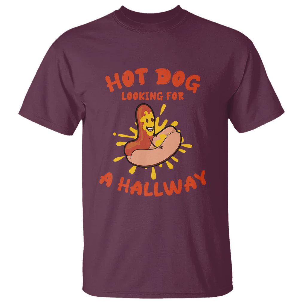 Hot Dog Looking For A Hallway Funny Adult Joke Glizzy Slang T Shirt TS02 Printyourwear