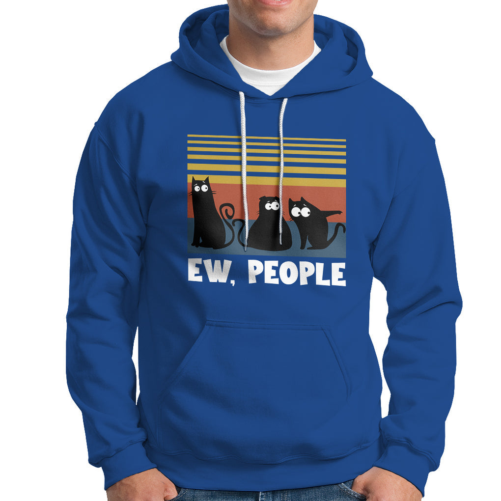 Sarcastic Cat Hoodie Ew People Hater TS02 Printyourwear