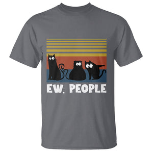 Sarcastic Cat T Shirt Ew People Hater TS02 Printyourwear