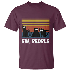 Sarcastic Cat T Shirt Ew People Hater TS02 Printyourwear