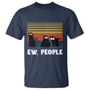 Sarcastic Cat T Shirt Ew People Hater TS02 Printyourwear