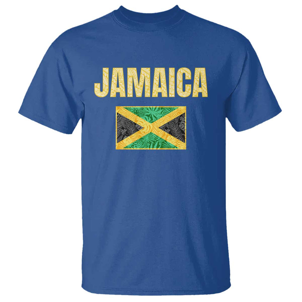 Retro Jamaica T Shirt Tropical Jamaican Flag TS02 Royal Blue Print Your Wear