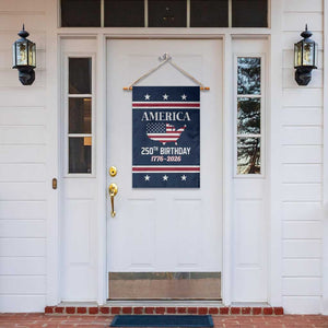 America 250th Birthday 1776 2026 Patriotic USA Map Garden Flag Red White Blue 4th of July Independence Celebration TS02 Print Your Wear
