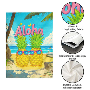 Aloha Sunglasses Pineapples Tropical Hawaii Garden Flag Beach Vacation Oasis Summer Vibes TS02 Print Your Wear