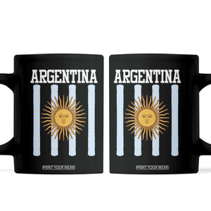 Argentina Sun of May Flag Retro Graphic Coffee Mug Patriotic Argentine Heritage Pride Souvenir TS02 Black Print Your Wear