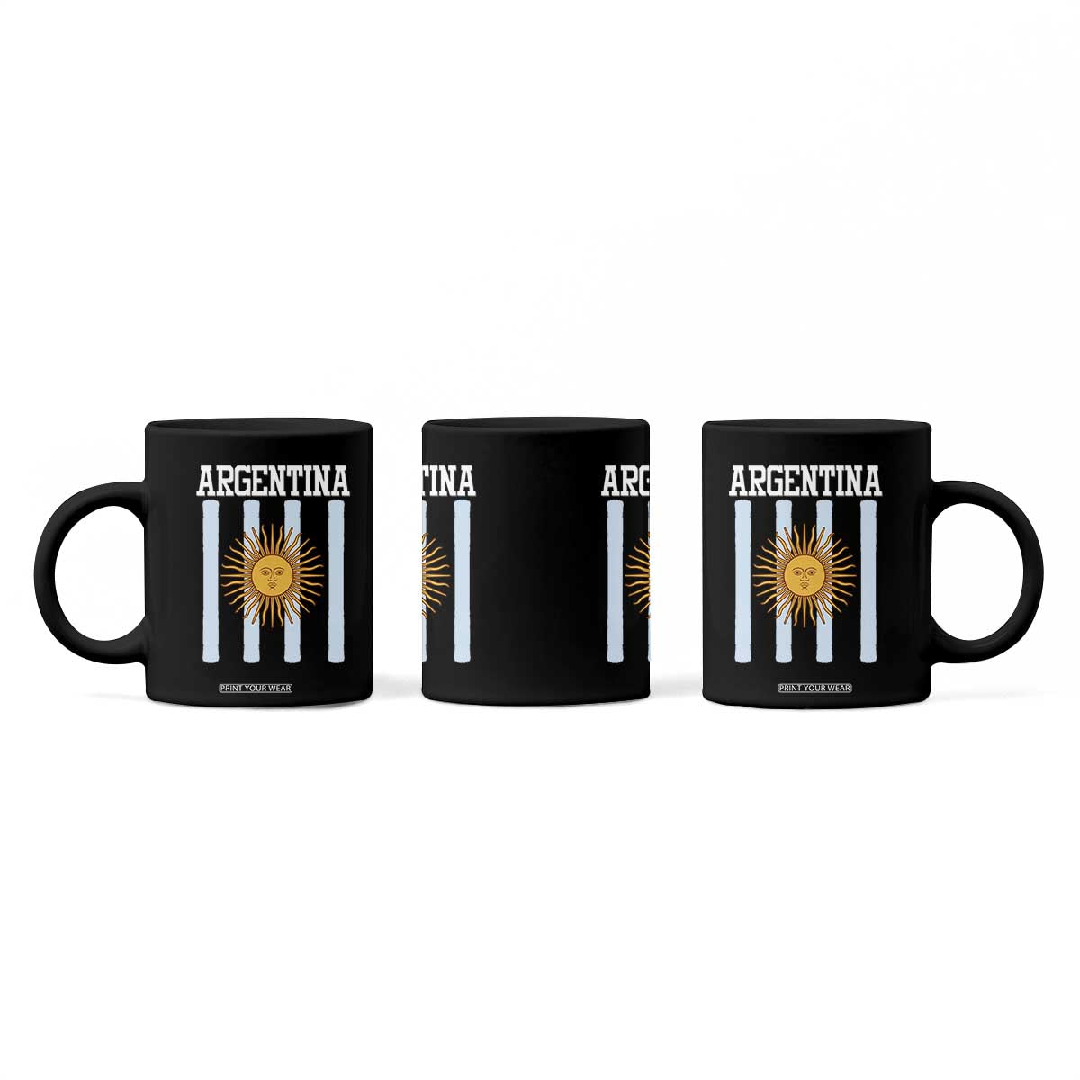 Argentina Sun of May Flag Retro Graphic Coffee Mug Patriotic Argentine Heritage Pride Souvenir TS02 Print Your Wear