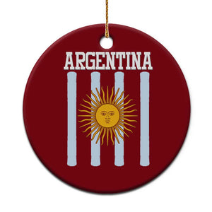 Argentina Sun of May Flag Retro Graphic Ceramic Ornament Patriotic Argentine Heritage Pride Souvenir TS02 1pc Red Print Your Wear