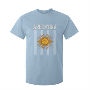 Argentina Sun of May Flag Retro Graphic T Shirt For Kid Patriotic Argentine Heritage Pride Souvenir TS02 Light Blue Print Your Wear
