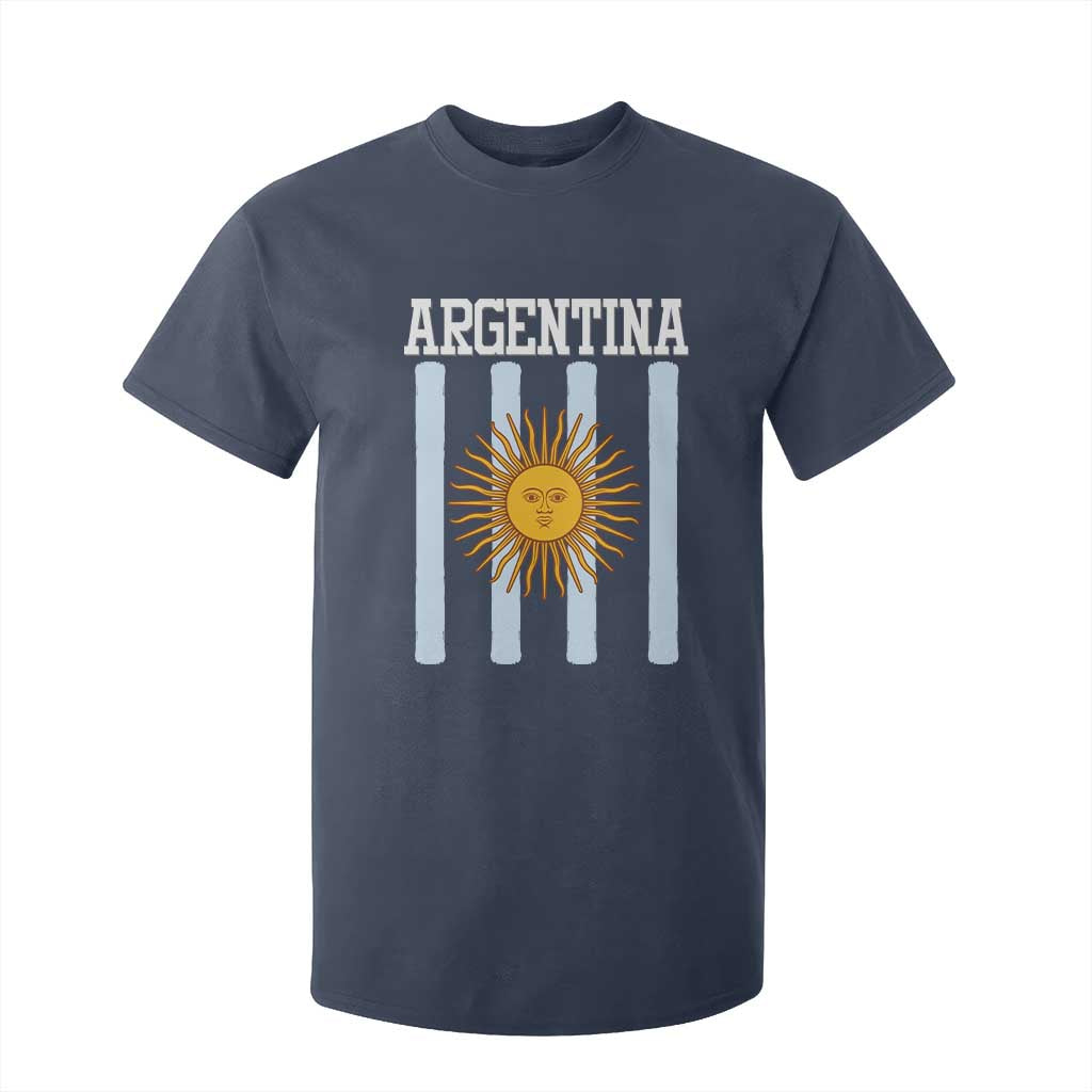 Argentina Sun of May Flag Retro Graphic T Shirt For Kid Patriotic Argentine Heritage Pride Souvenir TS02 Navy Print Your Wear
