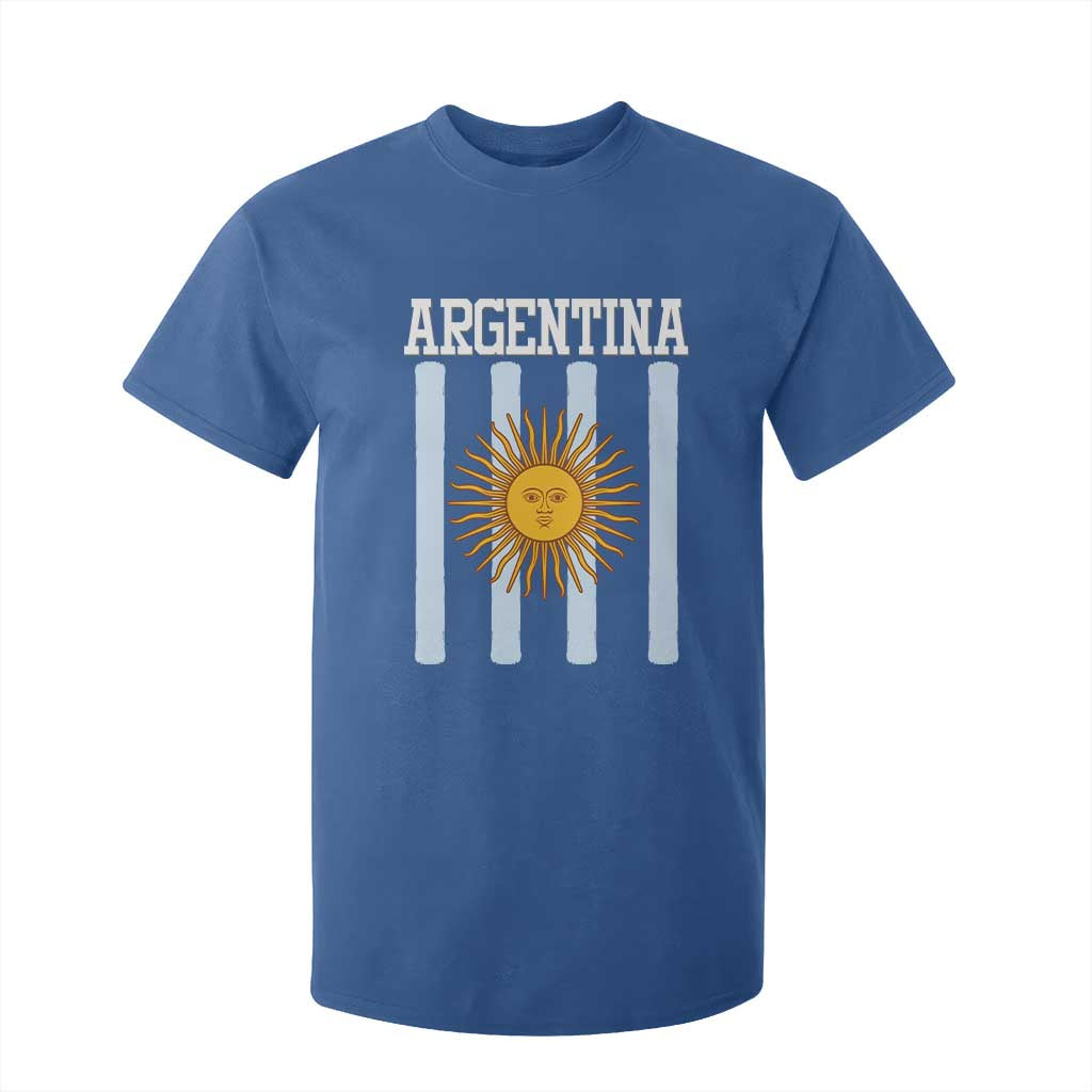 Argentina Sun of May Flag Retro Graphic T Shirt For Kid Patriotic Argentine Heritage Pride Souvenir TS02 Royal Blue Print Your Wear