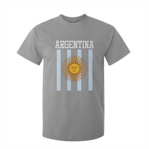 Argentina Sun of May Flag Retro Graphic T Shirt For Kid Patriotic Argentine Heritage Pride Souvenir TS02 Sport Gray Print Your Wear