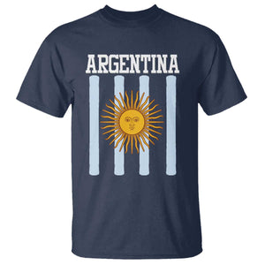 Argentina Sun of May Flag Retro Graphic T Shirt Patriotic Argentine Heritage Pride Souvenir TS02 Navy Print Your Wear