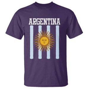 Argentina Sun of May Flag Retro Graphic T Shirt Patriotic Argentine Heritage Pride Souvenir TS02 Purple Print Your Wear