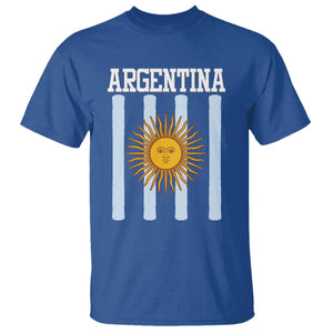 Argentina Sun of May Flag Retro Graphic T Shirt Patriotic Argentine Heritage Pride Souvenir TS02 Royal Blue Print Your Wear