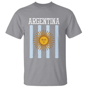 Argentina Sun of May Flag Retro Graphic T Shirt Patriotic Argentine Heritage Pride Souvenir TS02 Sport Gray Print Your Wear