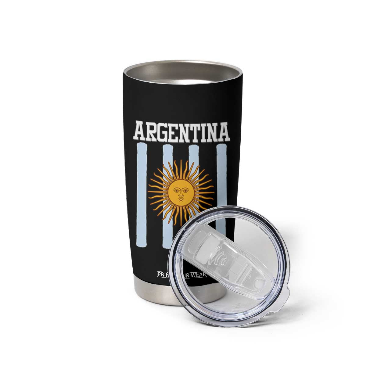 Argentina Sun of May Flag Retro Graphic Tumbler Cup Patriotic Argentine Heritage Pride Souvenir TS02 Print Your Wear