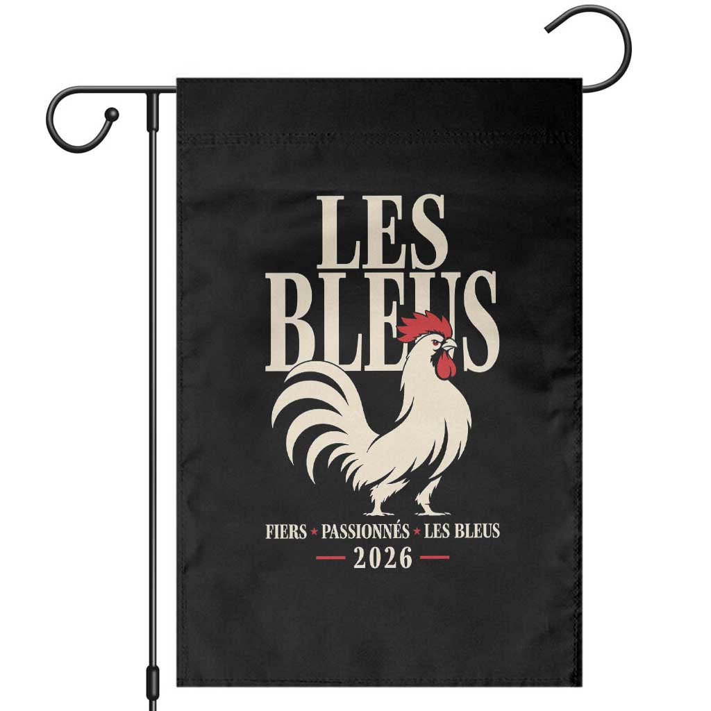 Les Bleus France Soccer Retro Rooster Graphic Garden Flag Proud Passionate French Pride Vintage Football Fans Gear TS02 Black Print Your Wear