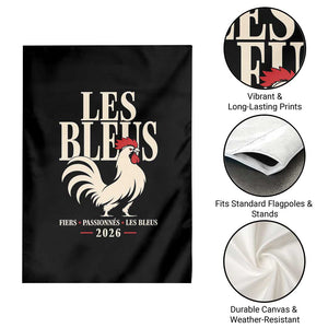Les Bleus France Soccer Retro Rooster Graphic Garden Flag Proud Passionate French Pride Vintage Football Fans Gear TS02 Print Your Wear